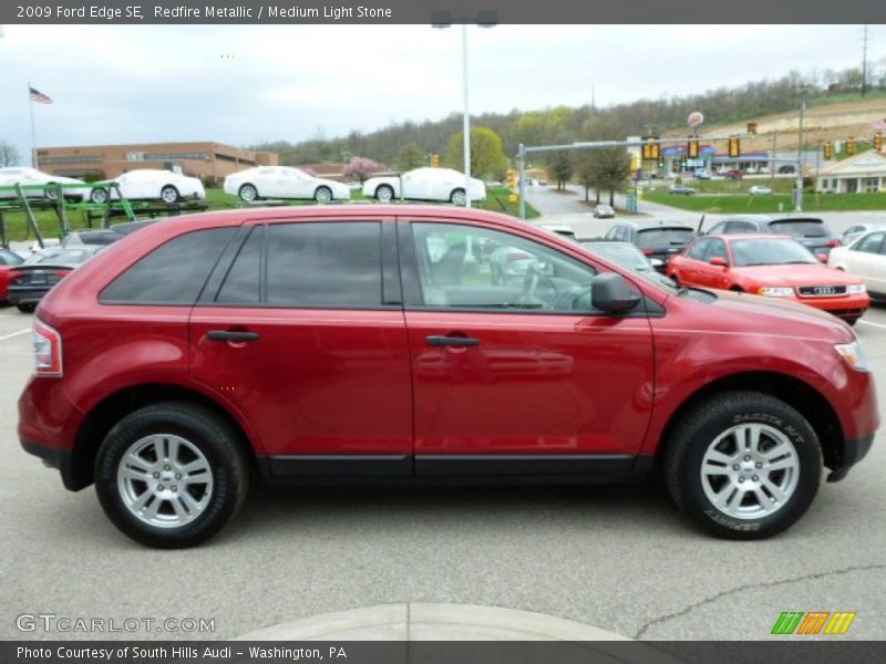 Redfire Metallic / Medium Light Stone 2009 Ford Edge SE