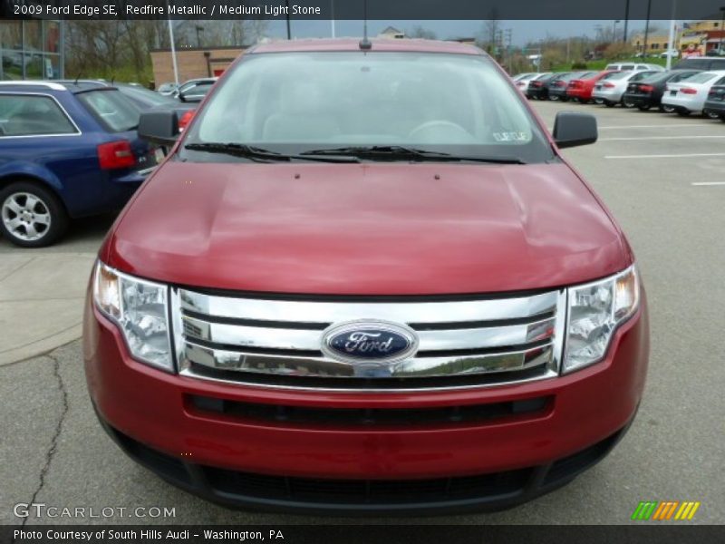 Redfire Metallic / Medium Light Stone 2009 Ford Edge SE