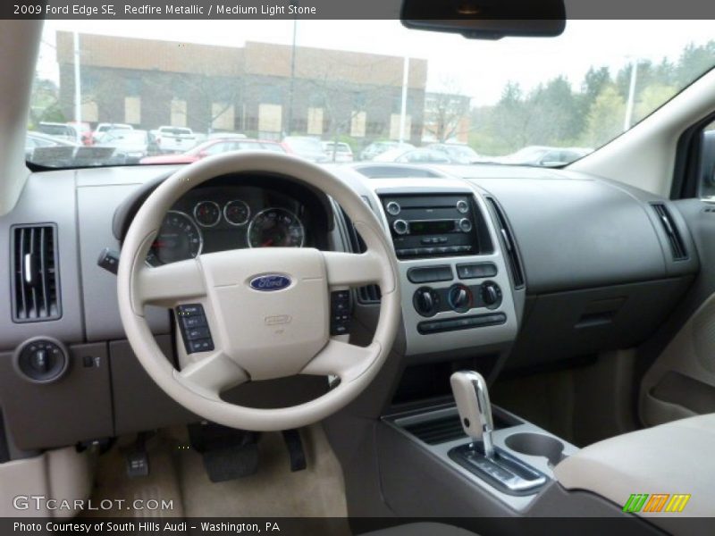 Redfire Metallic / Medium Light Stone 2009 Ford Edge SE