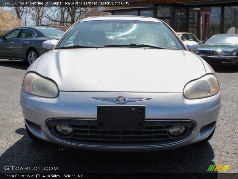 Ice Silver Pearlcoat / Black/Light Gray 2001 Chrysler Sebring LXi Coupe