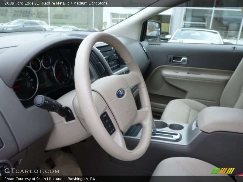 Redfire Metallic / Medium Light Stone 2009 Ford Edge SE
