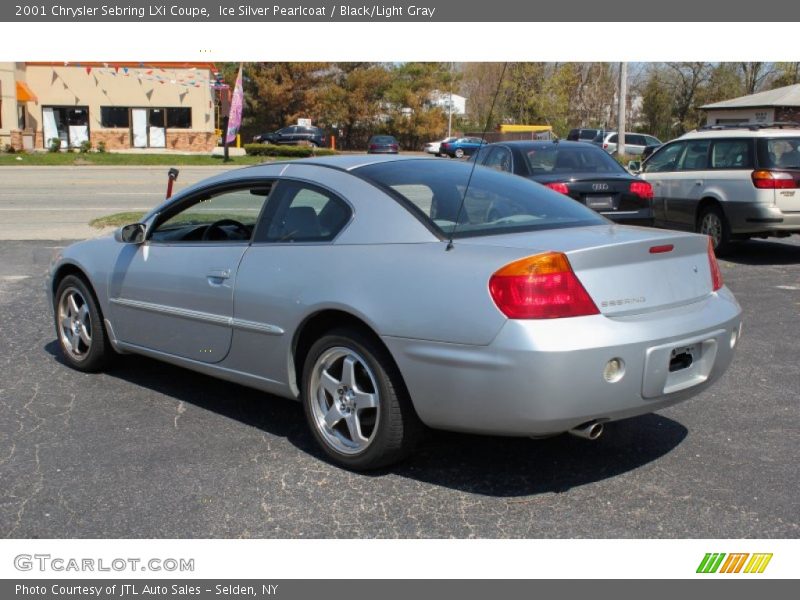 Ice Silver Pearlcoat / Black/Light Gray 2001 Chrysler Sebring LXi Coupe
