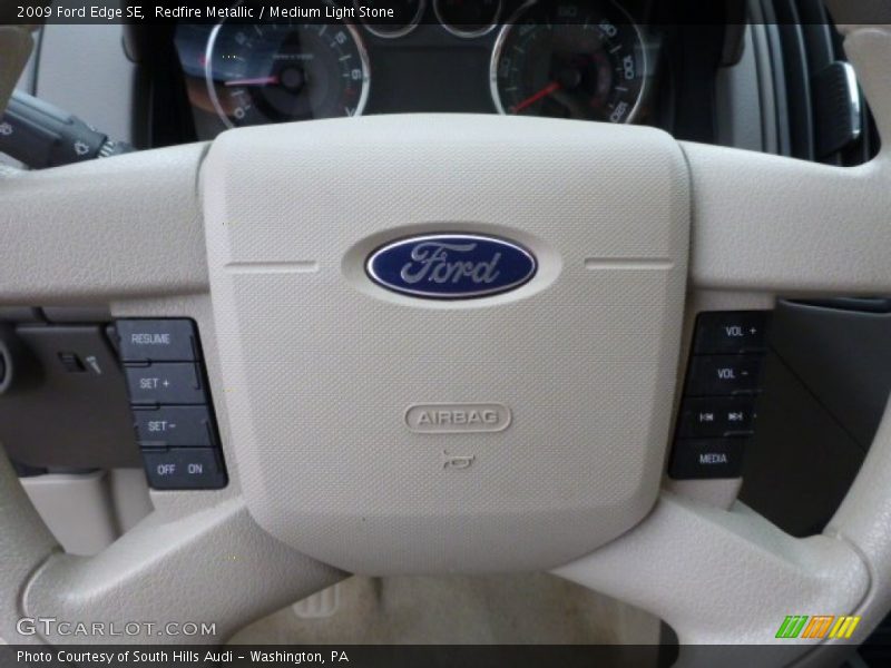 Redfire Metallic / Medium Light Stone 2009 Ford Edge SE