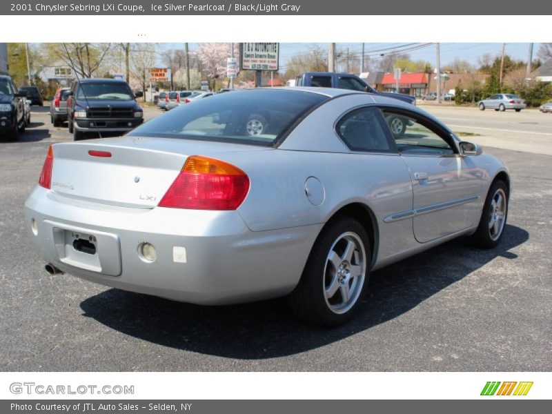 Ice Silver Pearlcoat / Black/Light Gray 2001 Chrysler Sebring LXi Coupe