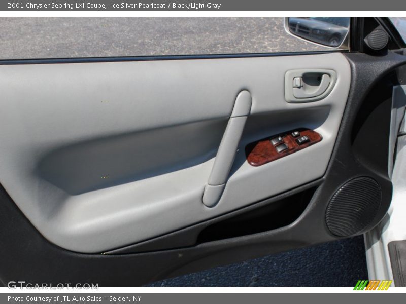 Ice Silver Pearlcoat / Black/Light Gray 2001 Chrysler Sebring LXi Coupe