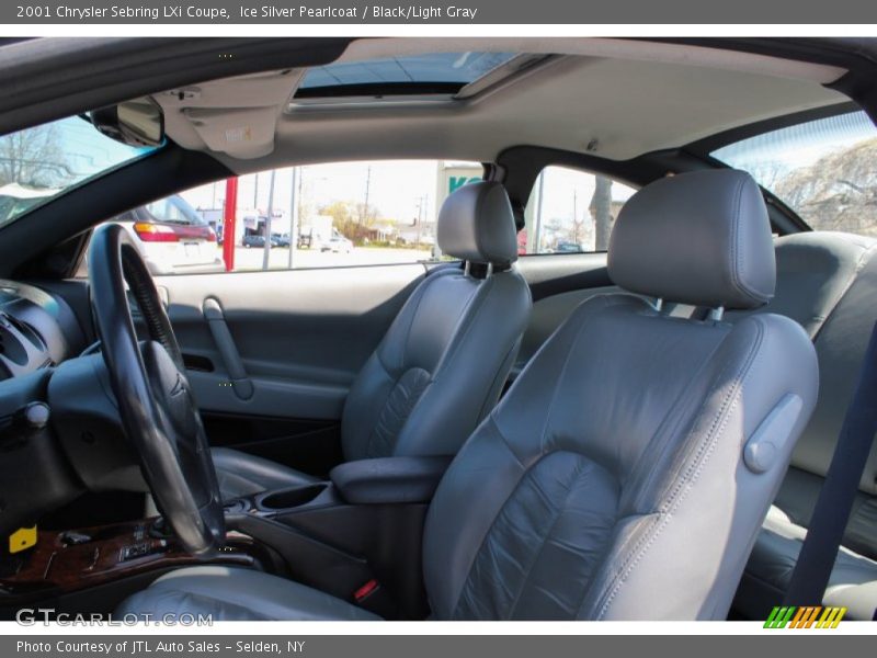 Ice Silver Pearlcoat / Black/Light Gray 2001 Chrysler Sebring LXi Coupe