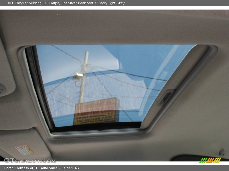 Ice Silver Pearlcoat / Black/Light Gray 2001 Chrysler Sebring LXi Coupe