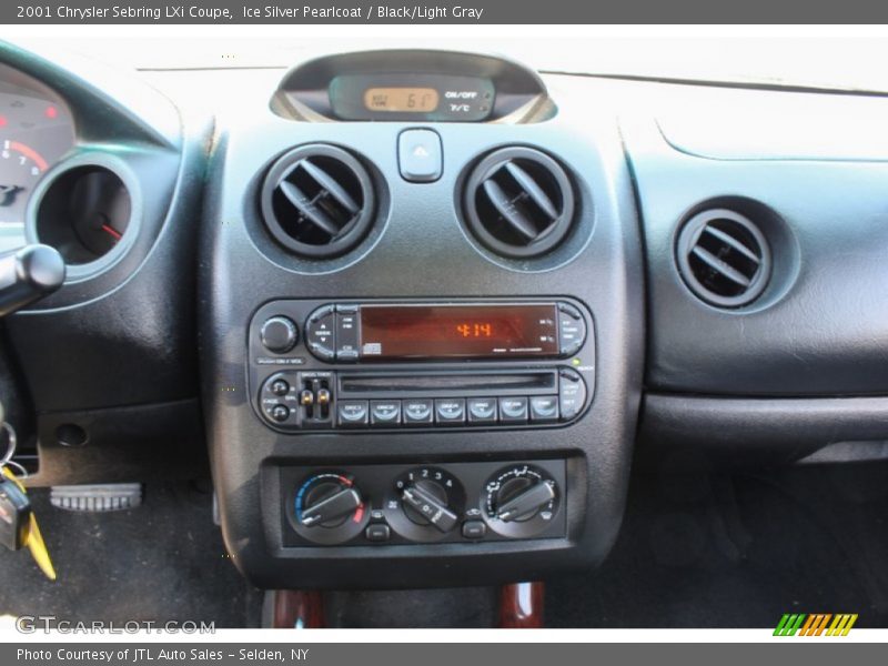 Ice Silver Pearlcoat / Black/Light Gray 2001 Chrysler Sebring LXi Coupe