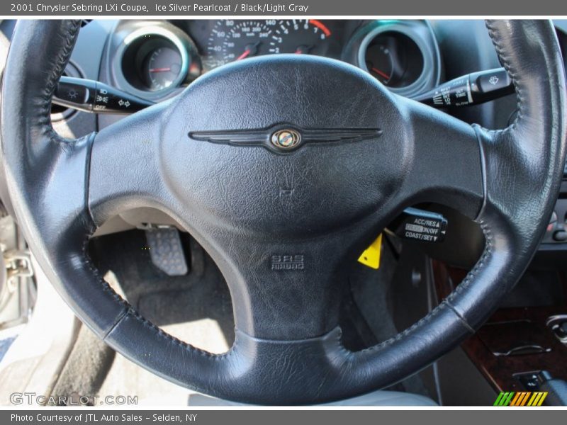 Ice Silver Pearlcoat / Black/Light Gray 2001 Chrysler Sebring LXi Coupe