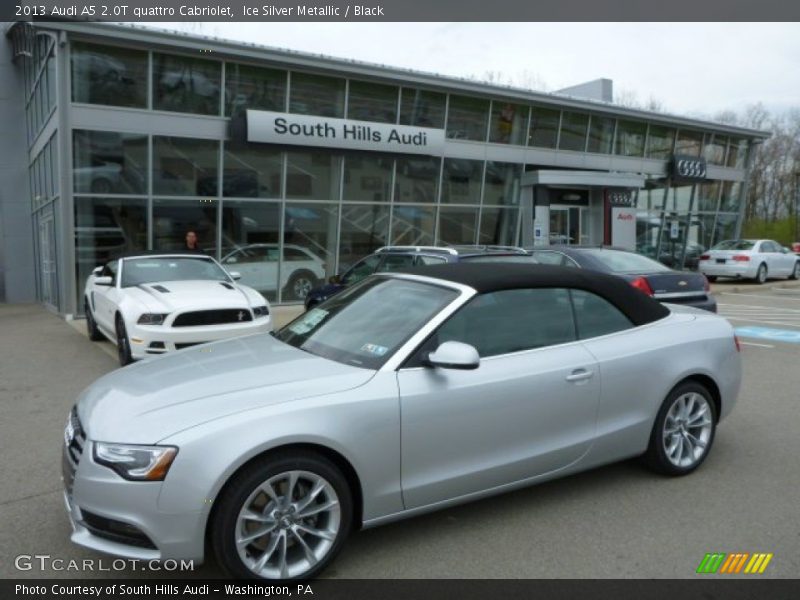 Ice Silver Metallic / Black 2013 Audi A5 2.0T quattro Cabriolet
