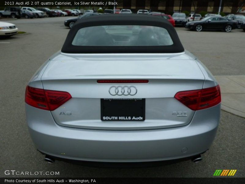 Ice Silver Metallic / Black 2013 Audi A5 2.0T quattro Cabriolet