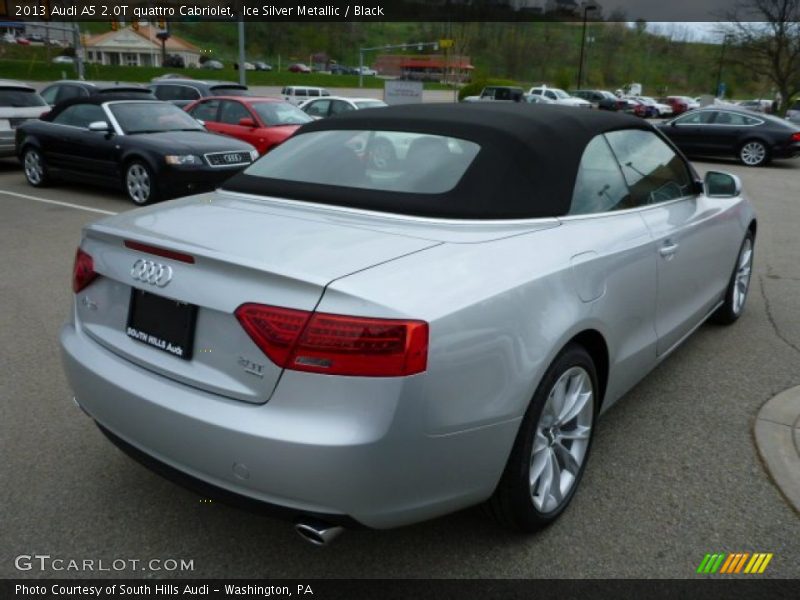 Ice Silver Metallic / Black 2013 Audi A5 2.0T quattro Cabriolet