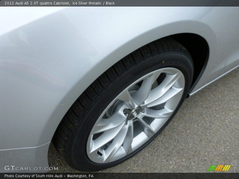 Ice Silver Metallic / Black 2013 Audi A5 2.0T quattro Cabriolet