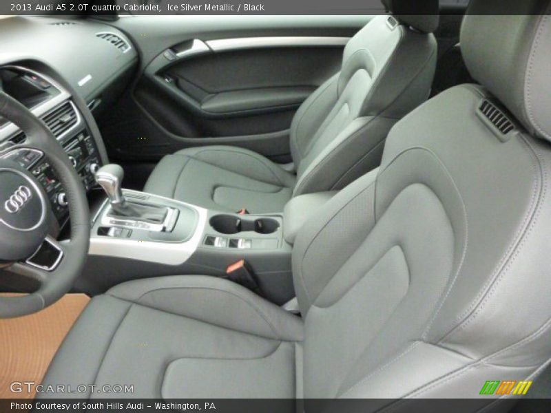 Ice Silver Metallic / Black 2013 Audi A5 2.0T quattro Cabriolet