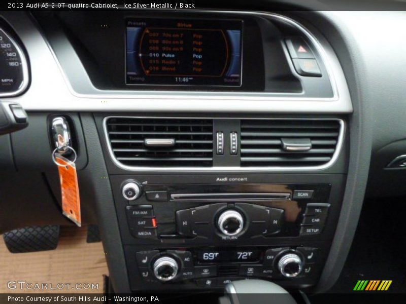 Ice Silver Metallic / Black 2013 Audi A5 2.0T quattro Cabriolet