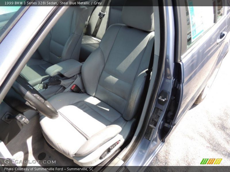 Steel Blue Metallic / Grey 1999 BMW 3 Series 328i Sedan