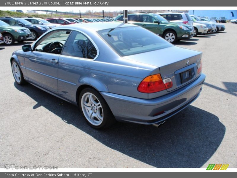 Topaz Blue Metallic / Grey 2001 BMW 3 Series 330i Coupe