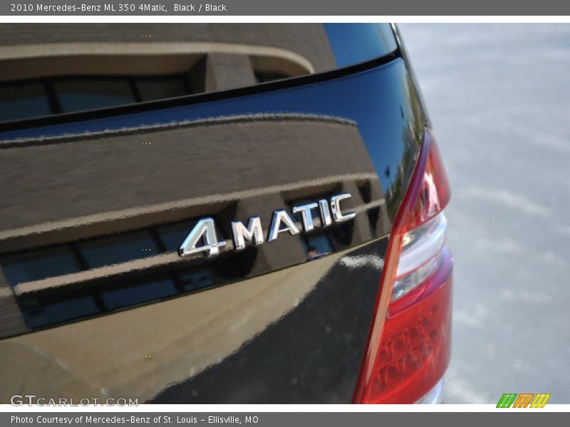 Black / Black 2010 Mercedes-Benz ML 350 4Matic