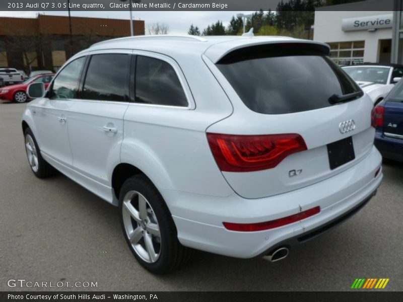 Glacier White Metallic / Cardamom Beige 2013 Audi Q7 3.0 S Line quattro
