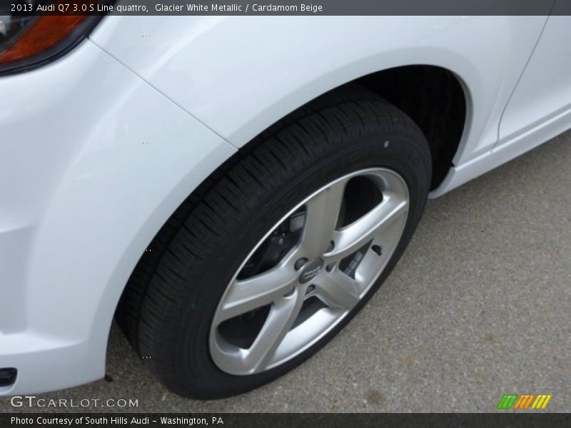 Glacier White Metallic / Cardamom Beige 2013 Audi Q7 3.0 S Line quattro