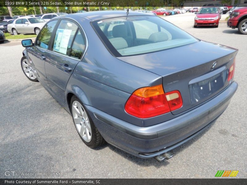 Steel Blue Metallic / Grey 1999 BMW 3 Series 328i Sedan