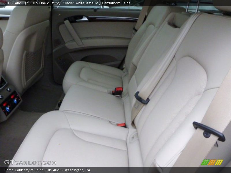 Glacier White Metallic / Cardamom Beige 2013 Audi Q7 3.0 S Line quattro