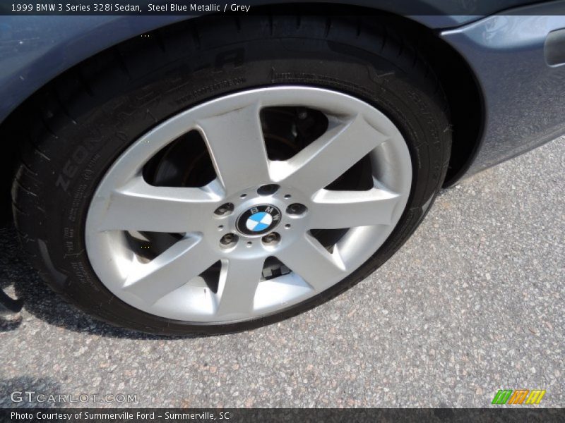 Steel Blue Metallic / Grey 1999 BMW 3 Series 328i Sedan