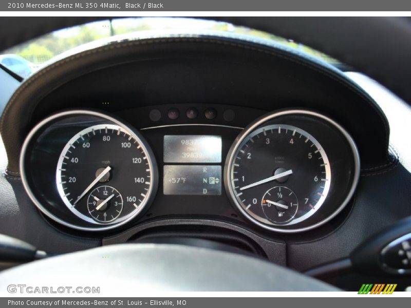 Black / Black 2010 Mercedes-Benz ML 350 4Matic