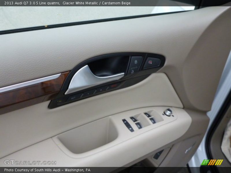 Glacier White Metallic / Cardamom Beige 2013 Audi Q7 3.0 S Line quattro