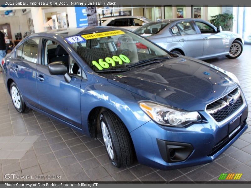 Marine Blue Pearl / Black 2012 Subaru Impreza 2.0i 4 Door