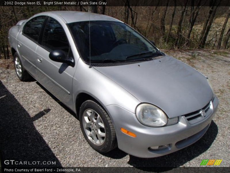 Bright Silver Metallic / Dark Slate Gray 2002 Dodge Neon ES