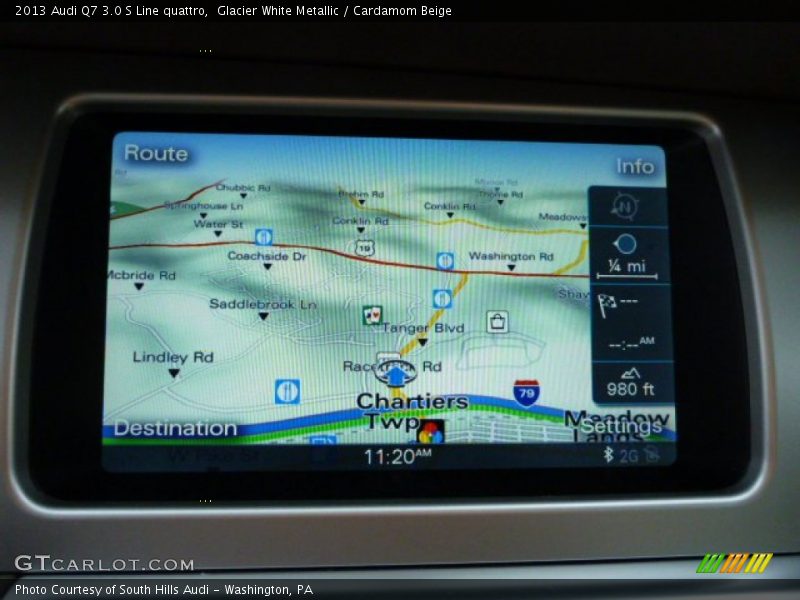 Glacier White Metallic / Cardamom Beige 2013 Audi Q7 3.0 S Line quattro