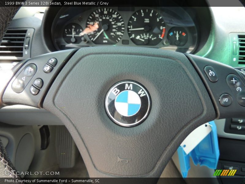 Steel Blue Metallic / Grey 1999 BMW 3 Series 328i Sedan