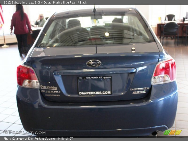 Marine Blue Pearl / Black 2012 Subaru Impreza 2.0i 4 Door