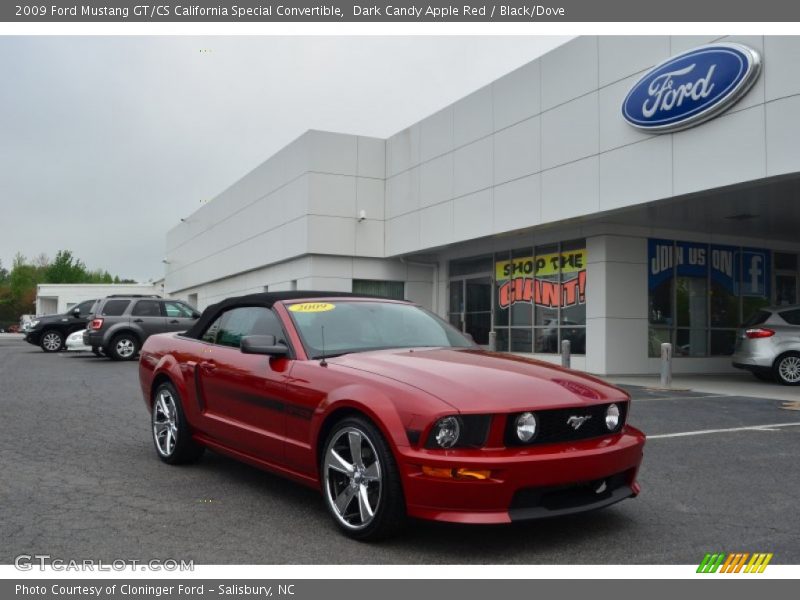 Dark Candy Apple Red / Black/Dove 2009 Ford Mustang GT/CS California Special Convertible