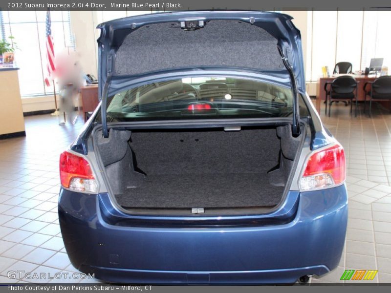 Marine Blue Pearl / Black 2012 Subaru Impreza 2.0i 4 Door