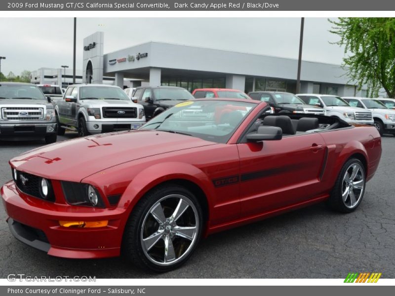 Dark Candy Apple Red / Black/Dove 2009 Ford Mustang GT/CS California Special Convertible