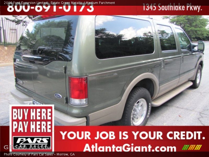 Estate Green Metallic / Medium Parchment 2000 Ford Excursion Limited