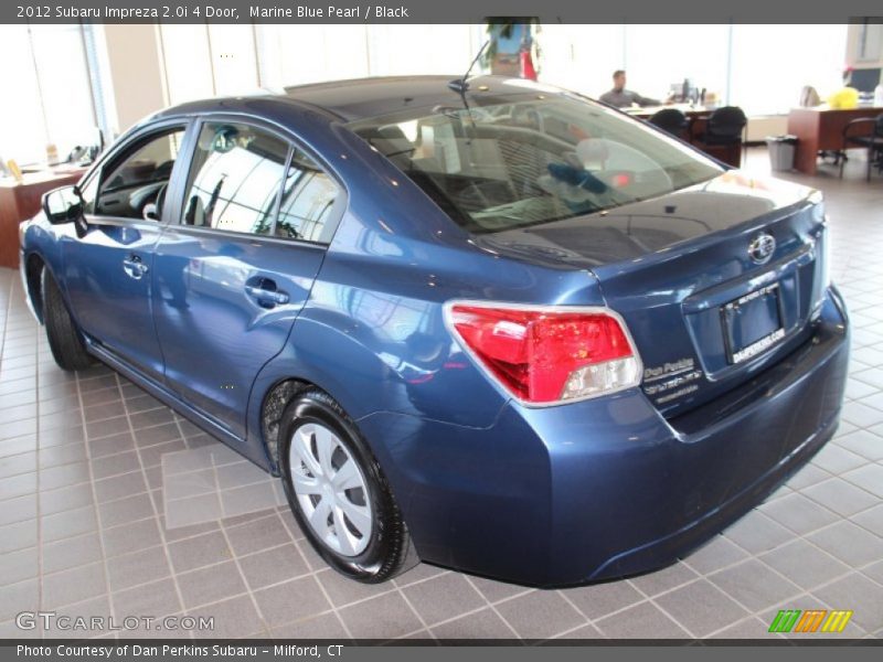 Marine Blue Pearl / Black 2012 Subaru Impreza 2.0i 4 Door