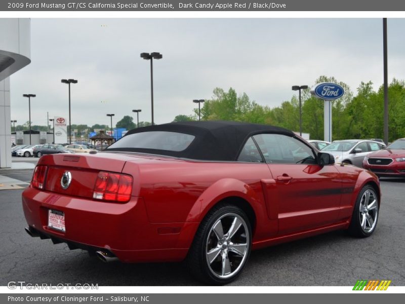 Dark Candy Apple Red / Black/Dove 2009 Ford Mustang GT/CS California Special Convertible
