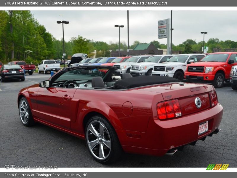 Dark Candy Apple Red / Black/Dove 2009 Ford Mustang GT/CS California Special Convertible
