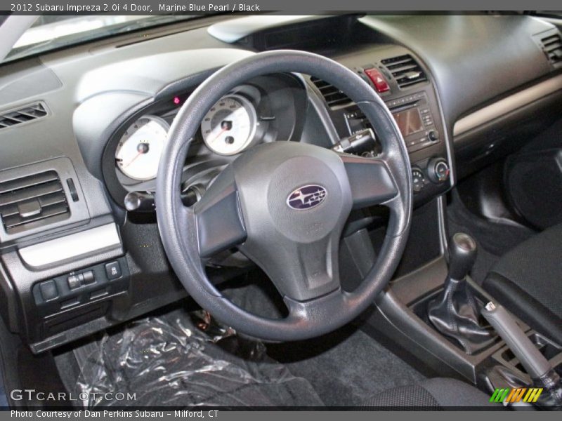 Marine Blue Pearl / Black 2012 Subaru Impreza 2.0i 4 Door