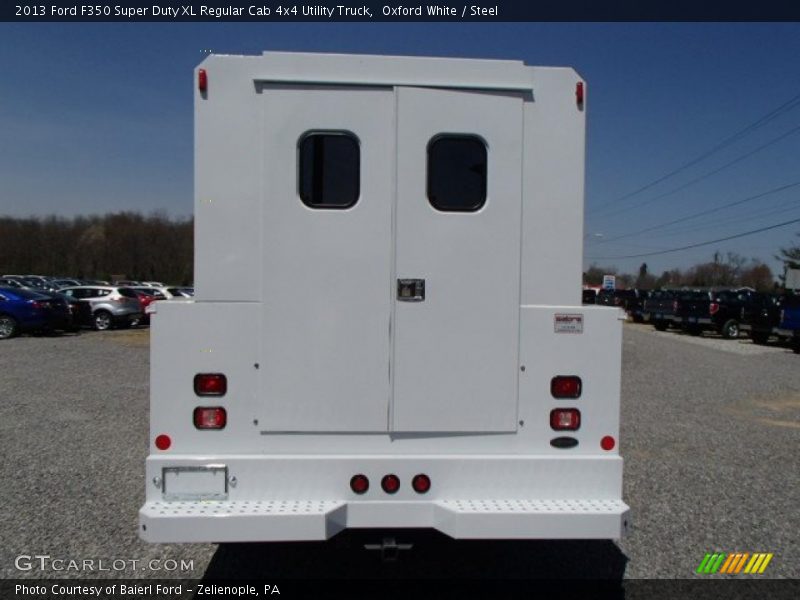 Oxford White / Steel 2013 Ford F350 Super Duty XL Regular Cab 4x4 Utility Truck