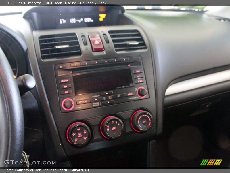 Marine Blue Pearl / Black 2012 Subaru Impreza 2.0i 4 Door