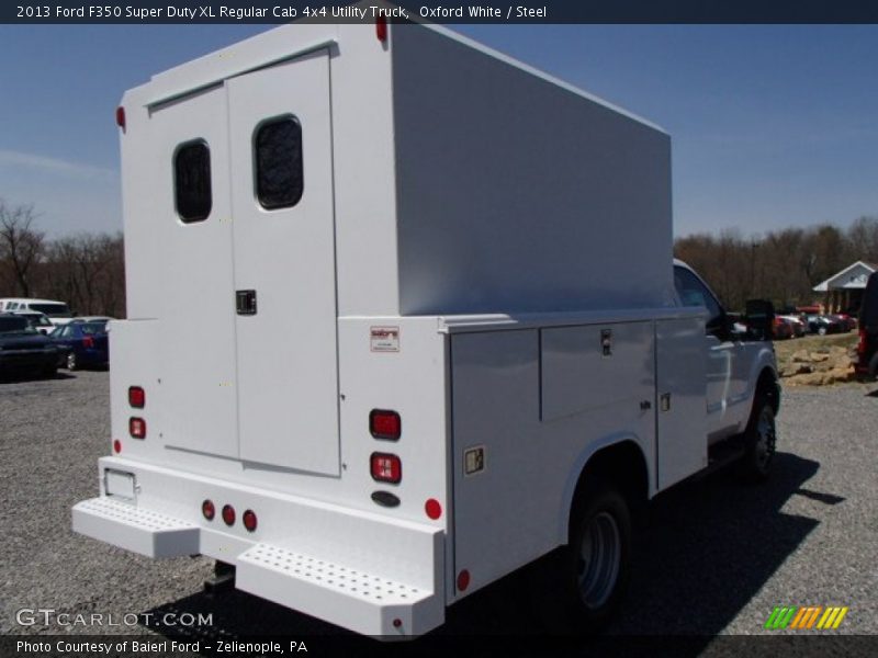 Oxford White / Steel 2013 Ford F350 Super Duty XL Regular Cab 4x4 Utility Truck