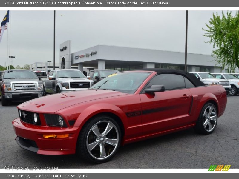 Dark Candy Apple Red / Black/Dove 2009 Ford Mustang GT/CS California Special Convertible