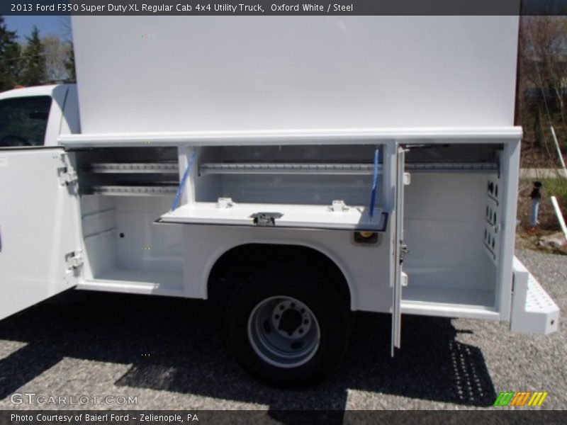 Oxford White / Steel 2013 Ford F350 Super Duty XL Regular Cab 4x4 Utility Truck