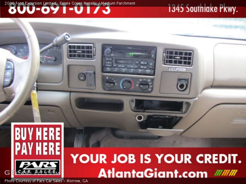 Estate Green Metallic / Medium Parchment 2000 Ford Excursion Limited