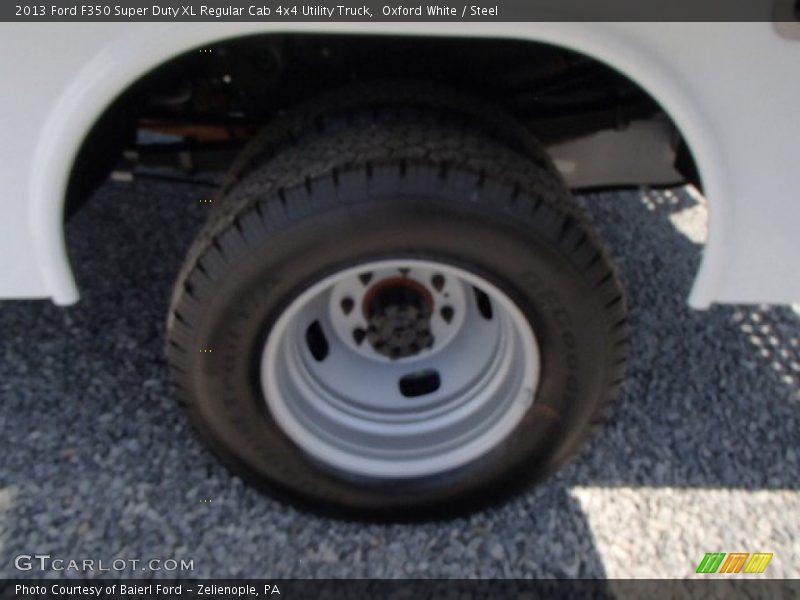Oxford White / Steel 2013 Ford F350 Super Duty XL Regular Cab 4x4 Utility Truck