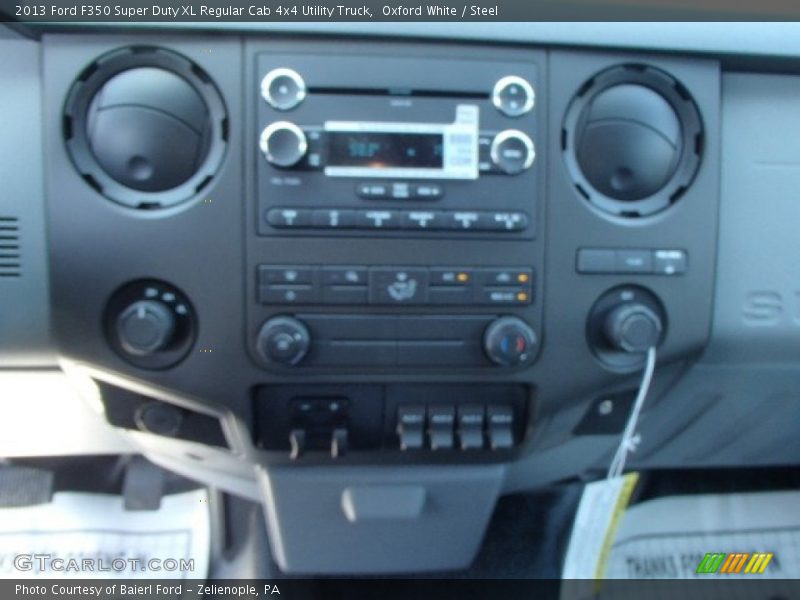 Oxford White / Steel 2013 Ford F350 Super Duty XL Regular Cab 4x4 Utility Truck